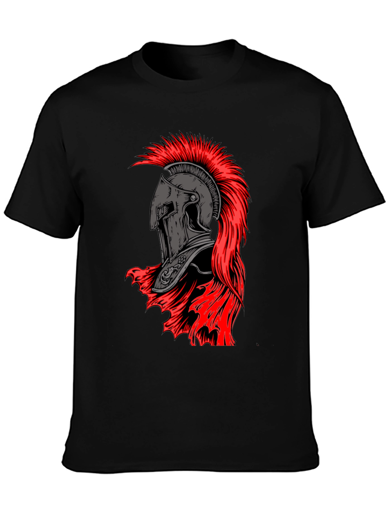 Spartan Helmet Graphic Tee - Black
