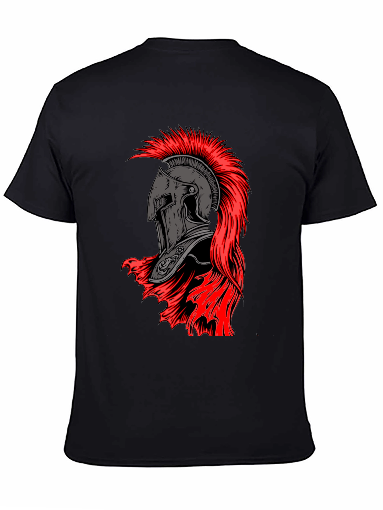 Spartan Helmet Graphic Tee - Black