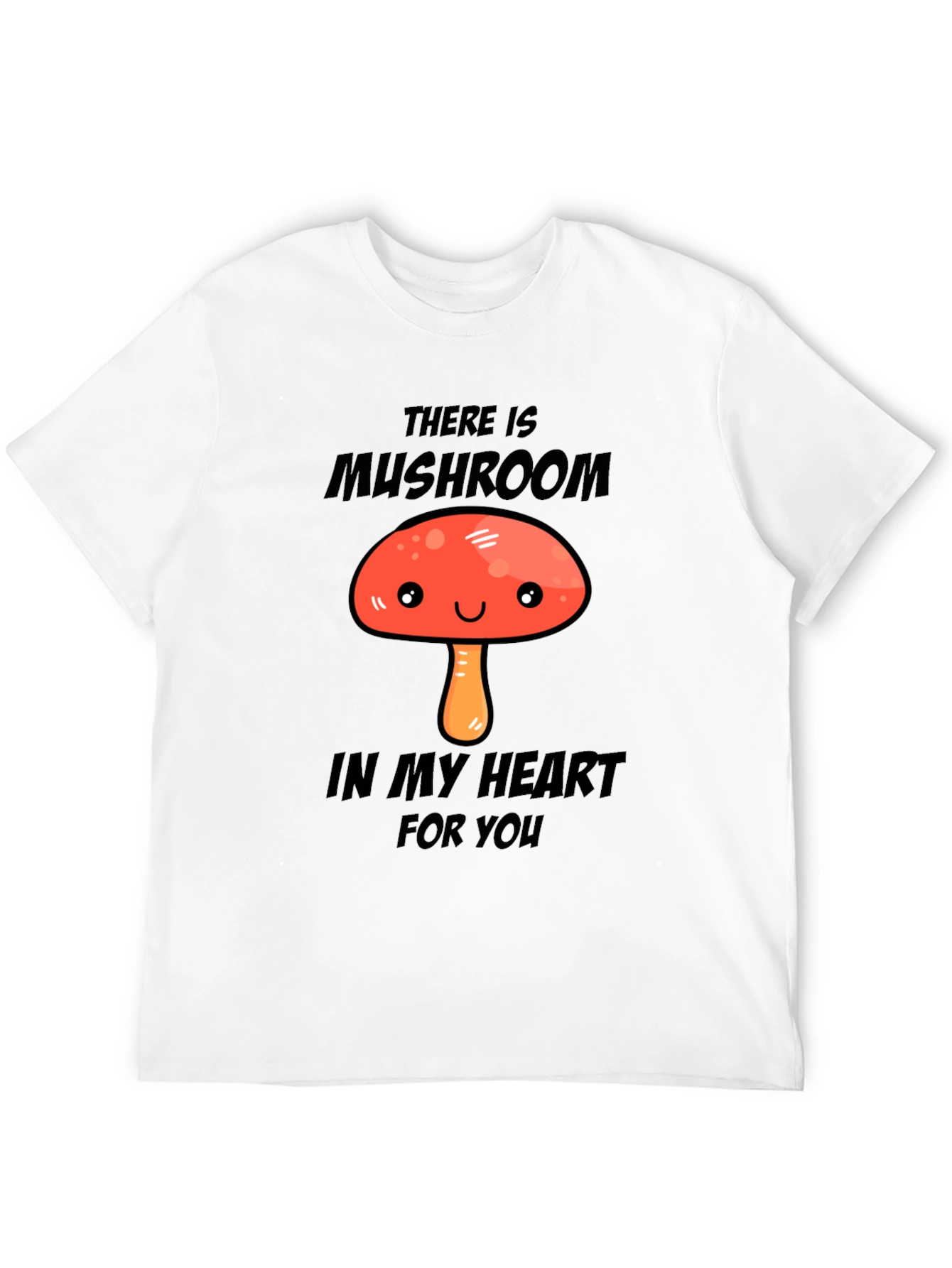 Mushroom Heart Graphic T-Shirt - Cute & Fun
