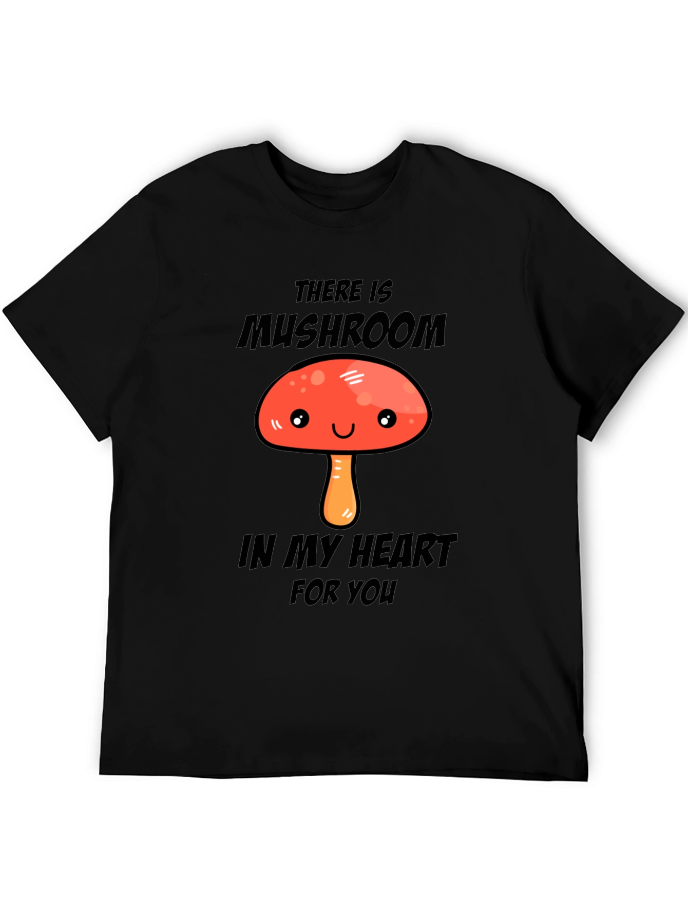 Mushroom Heart Graphic T-Shirt - Cute & Fun