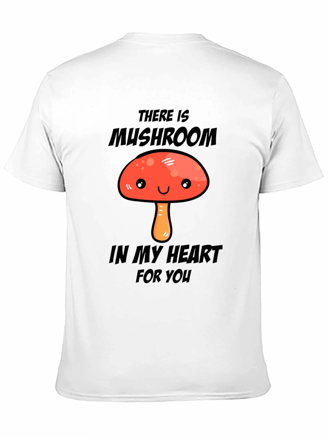 Mushroom Heart Graphic T-Shirt - Cute & Fun