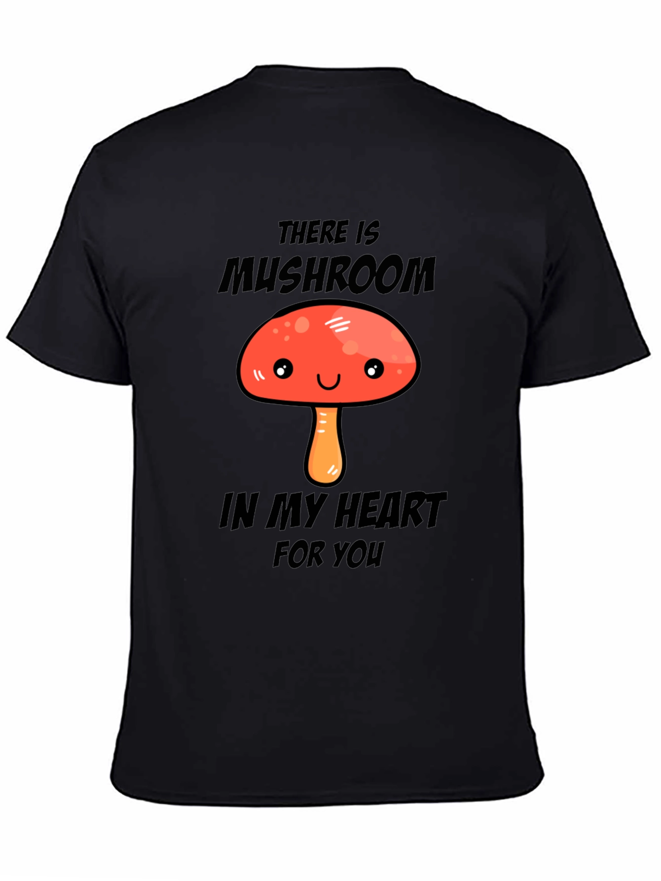 Mushroom Heart Graphic T-Shirt - Cute & Fun