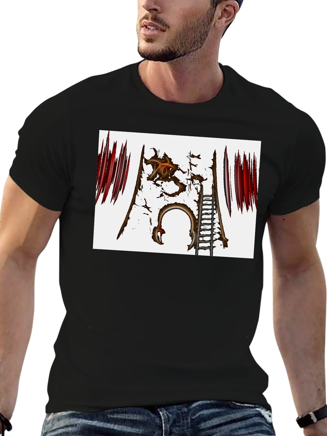 Distressed Gate Graphic Tee
