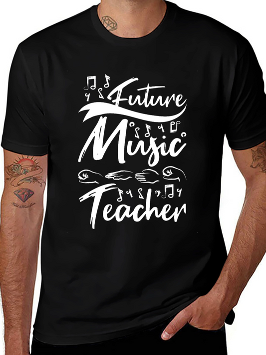 Future Music Teacher T-Shirt - Black