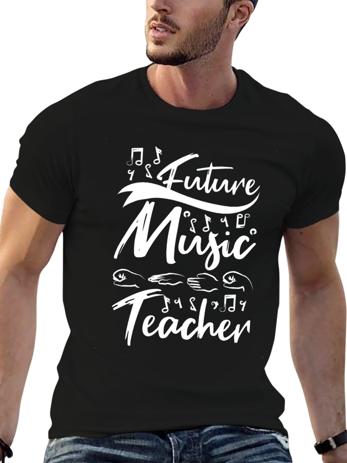 Future Music Teacher T-Shirt - Black