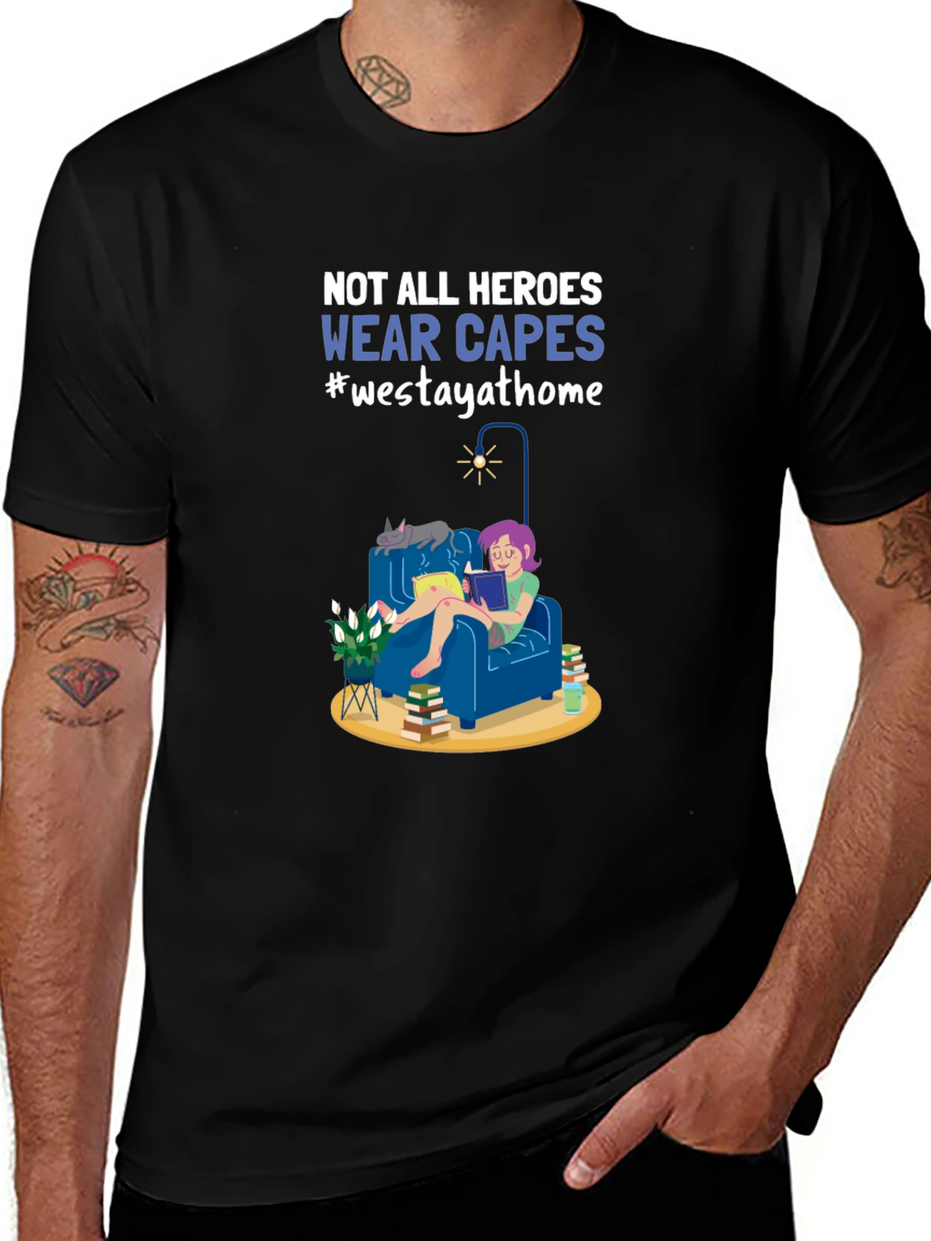 Heroes Wear Capes Graphic T-Shirt