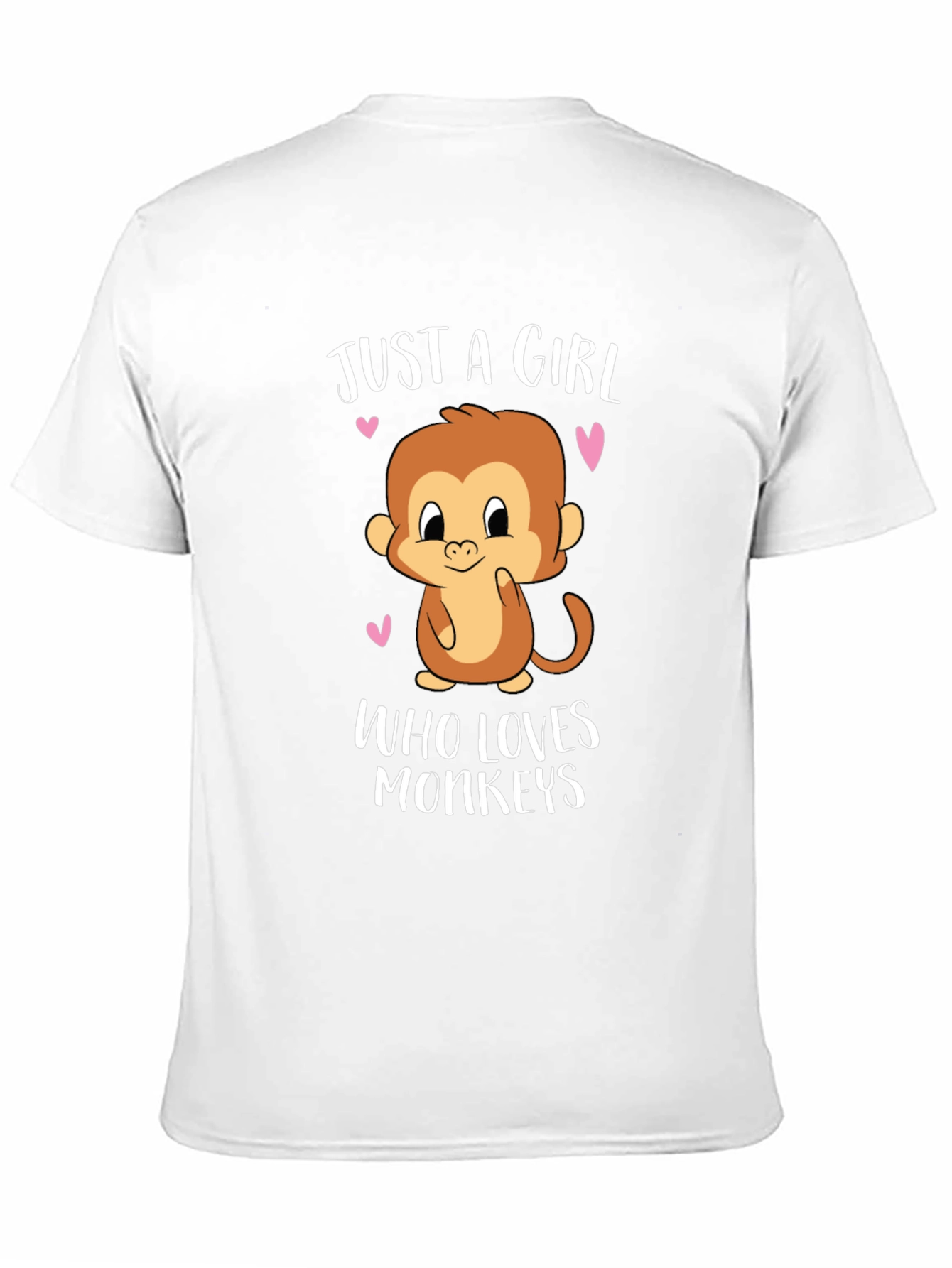 Just a Girl Who Loves Monkeys Graphic T-Shirt