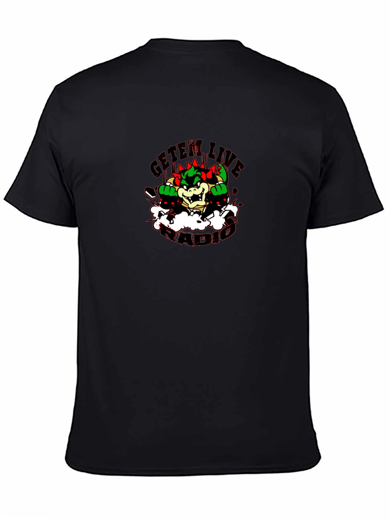 Bowser GetEm Live Black T-Shirt