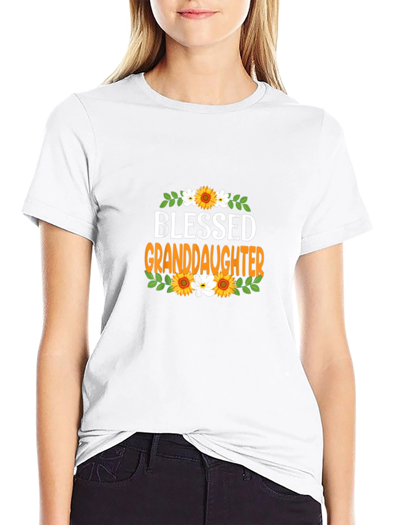 Blessed Granddaughter Graphic T-Shirt
