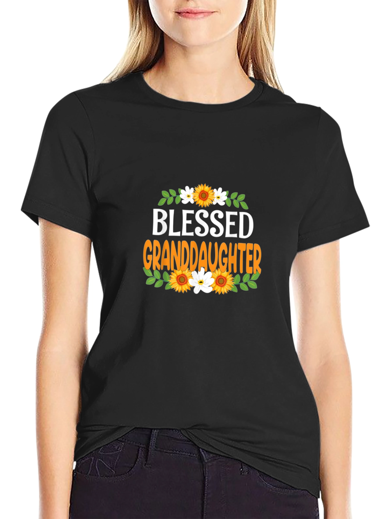 Blessed Granddaughter Graphic T-Shirt