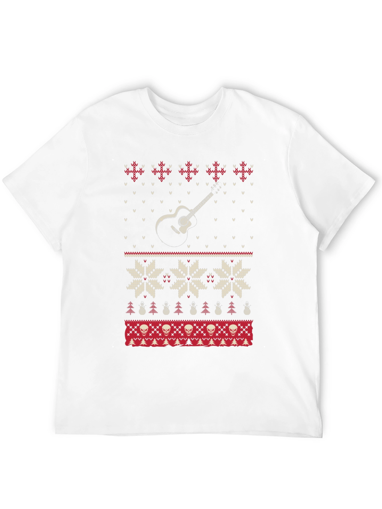 Guitar Ugly Christmas Sweater T-Shirt