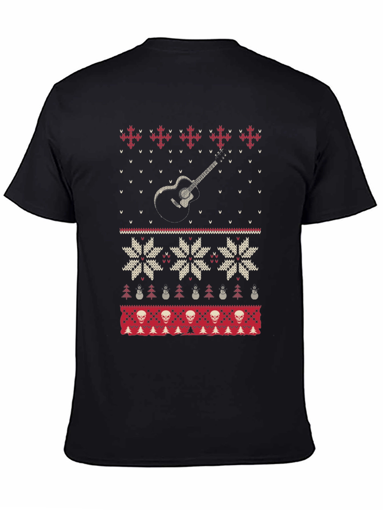 Guitar Ugly Christmas Sweater T-Shirt