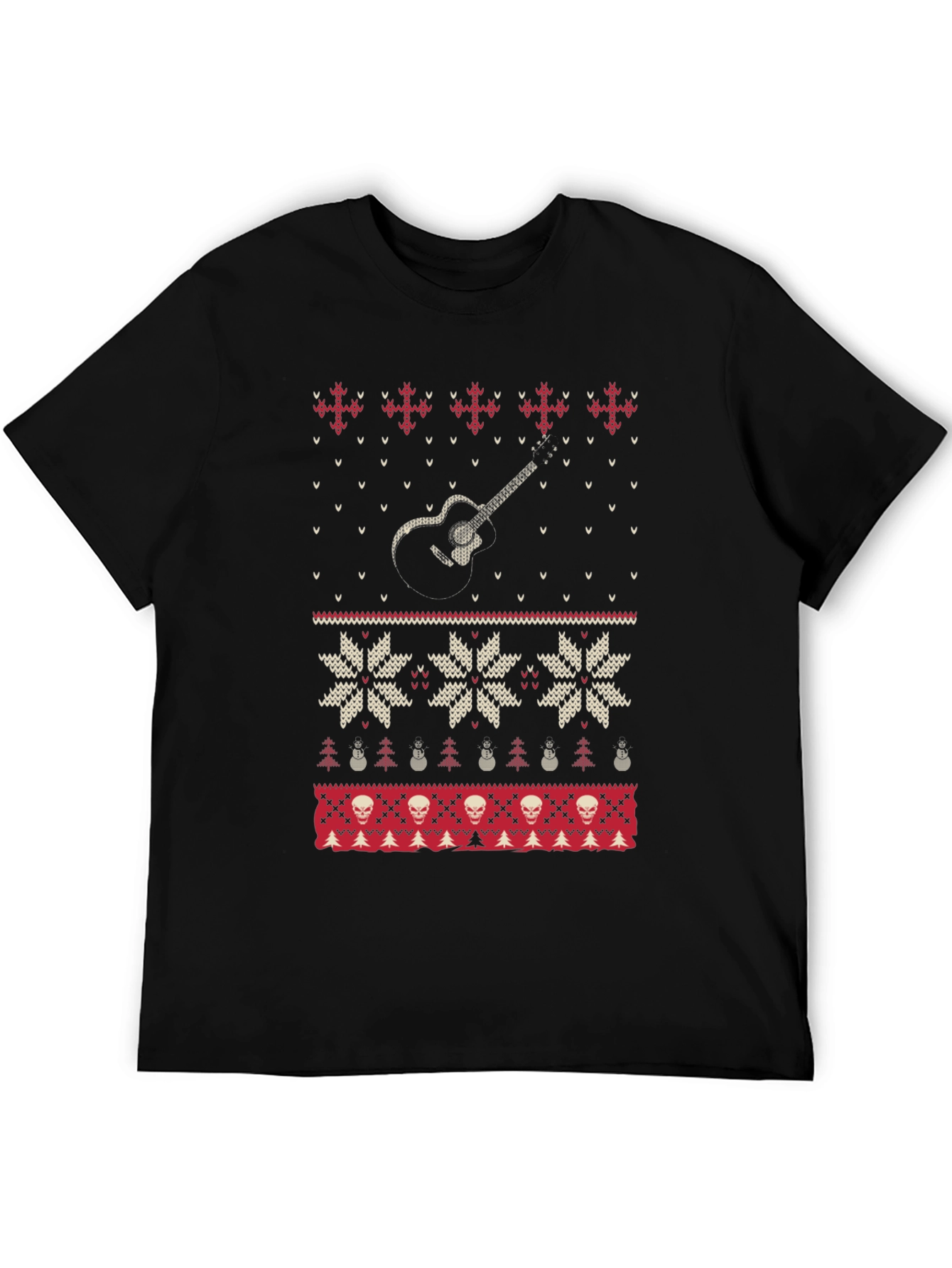 Guitar Ugly Christmas Sweater T-Shirt
