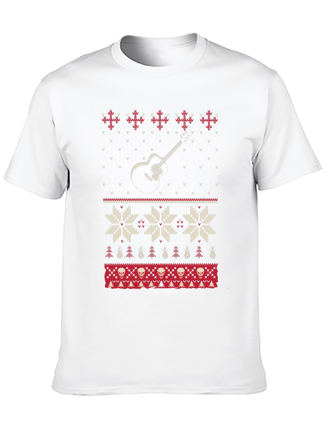 Guitar Ugly Christmas Sweater T-Shirt