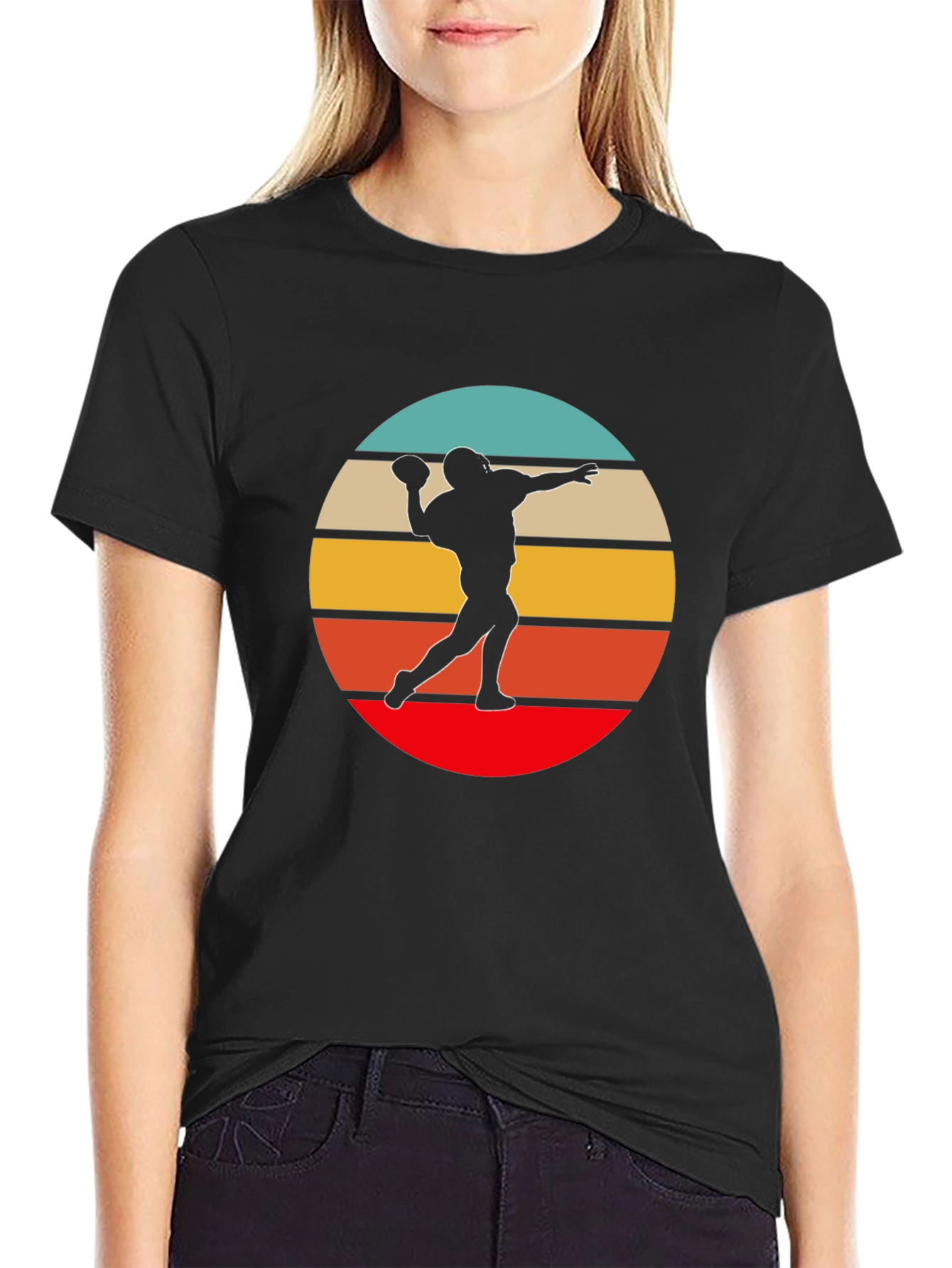 Retro Football Player Tee