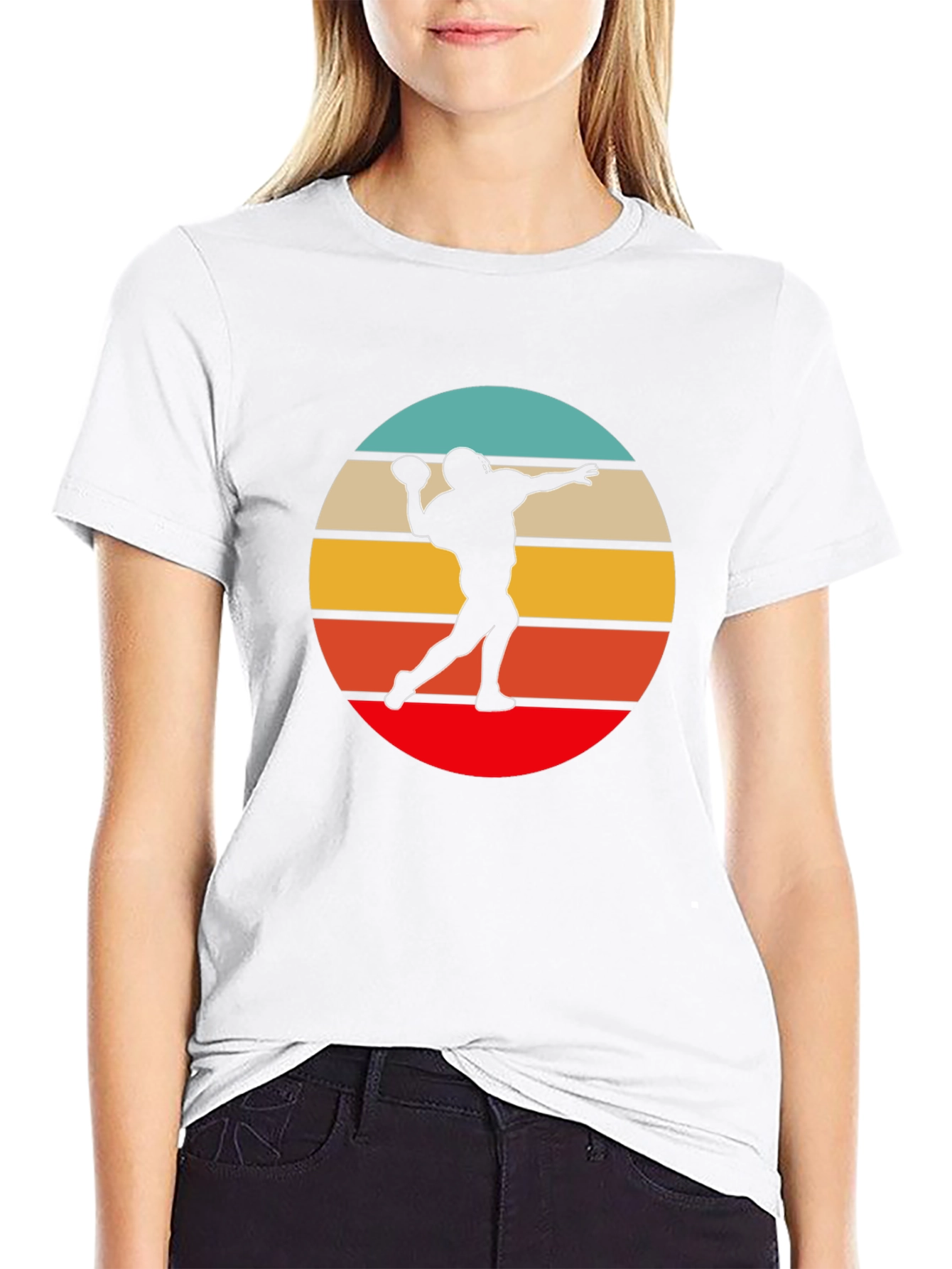 Retro Football Player Tee