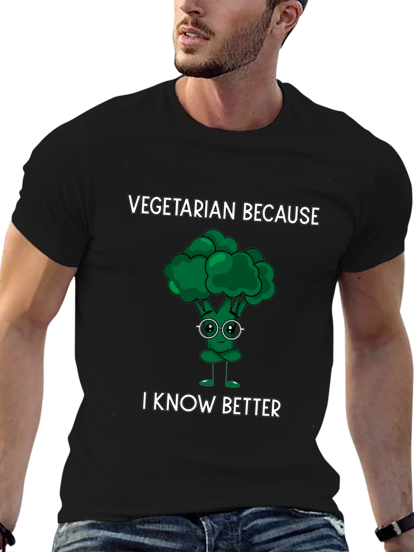 Vegetarian Broccoli Humor Tee