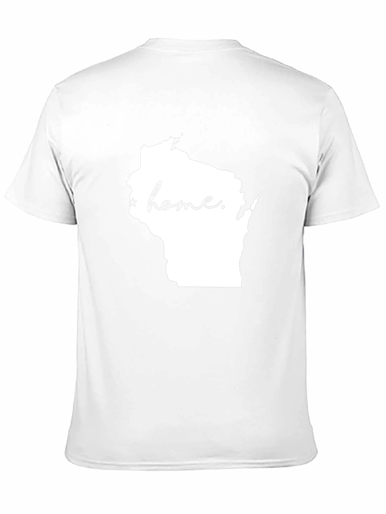 Wisconsin Home State Graphic Tee - Black