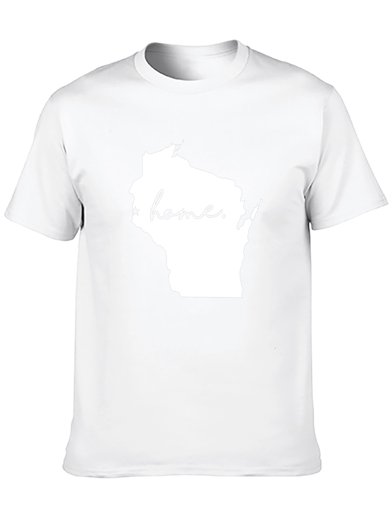 Wisconsin Home State Graphic Tee - Black