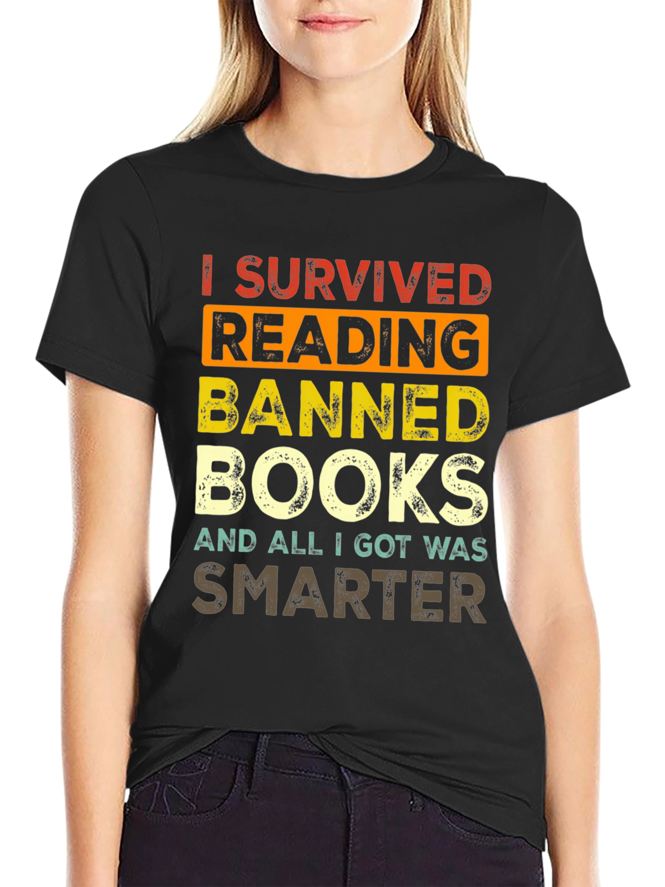 Banned Books T-Shirt - I Survived Reading