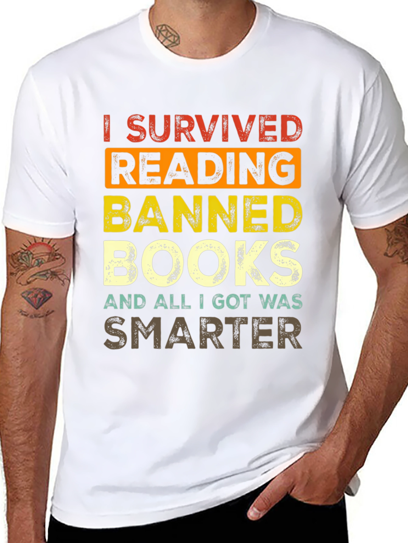 Banned Books T-Shirt - I Survived Reading