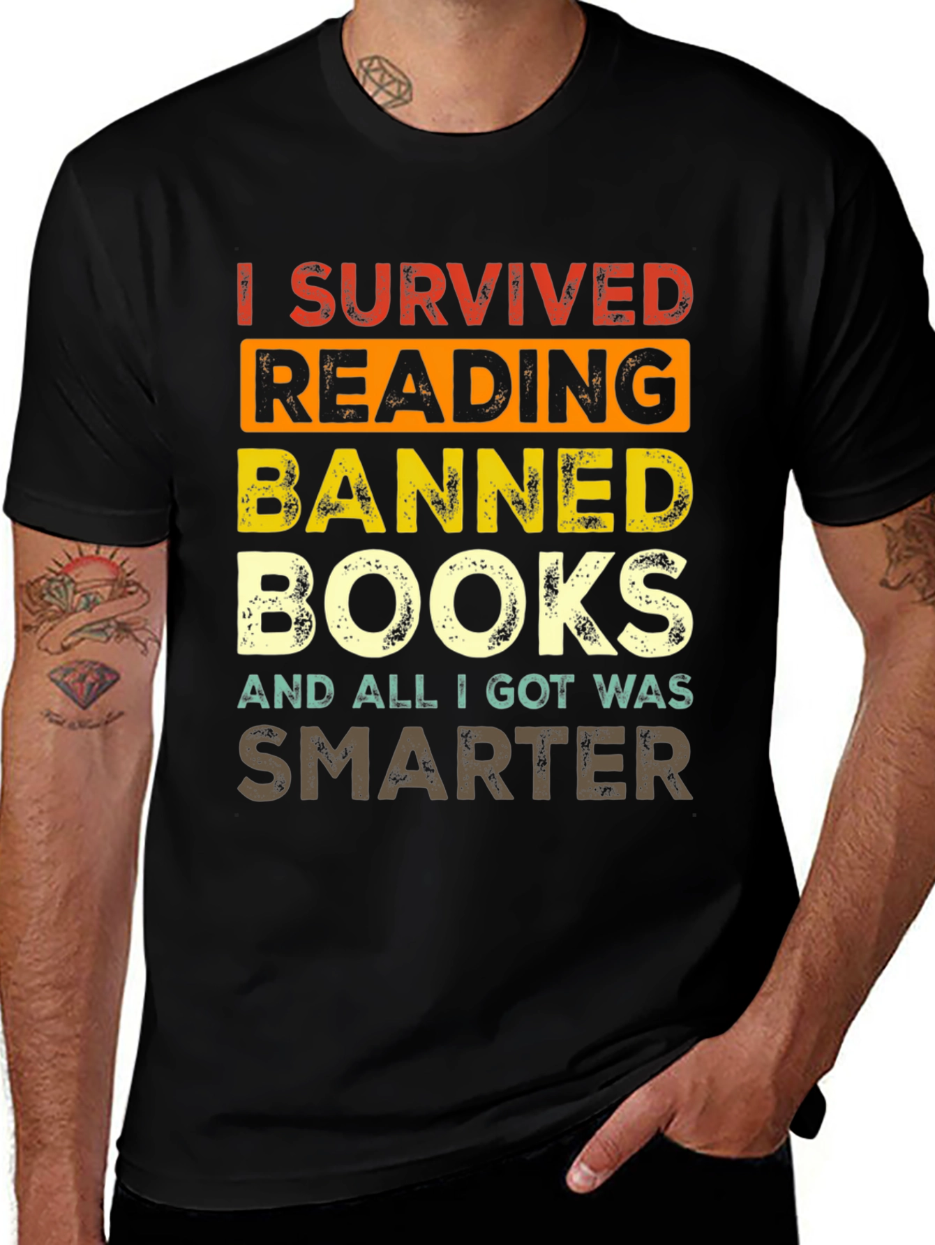 Banned Books T-Shirt - I Survived Reading