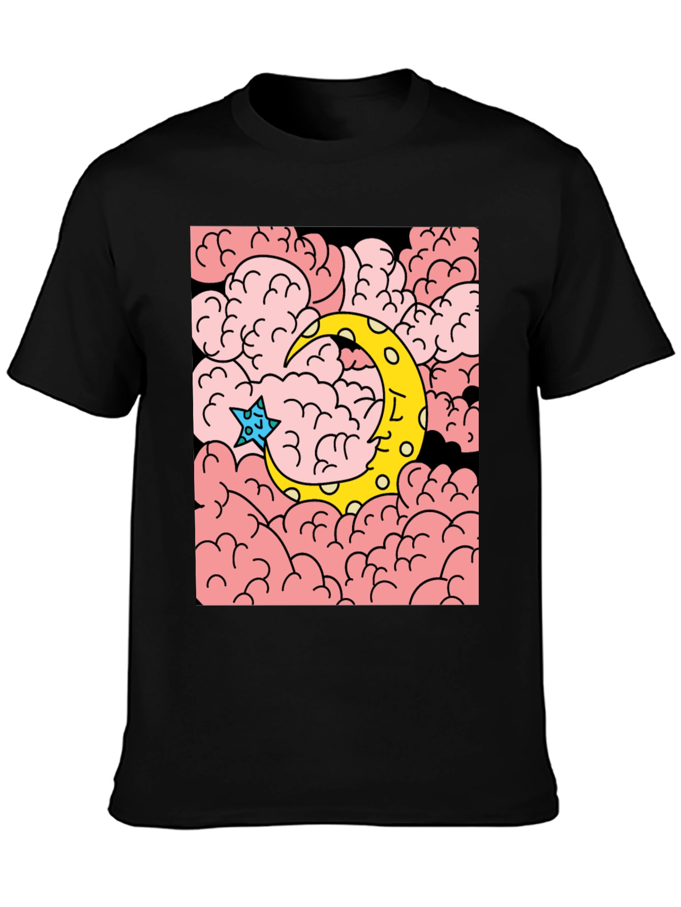 Celestial Dreams T-Shirt: Moon and Star Graphic Tee