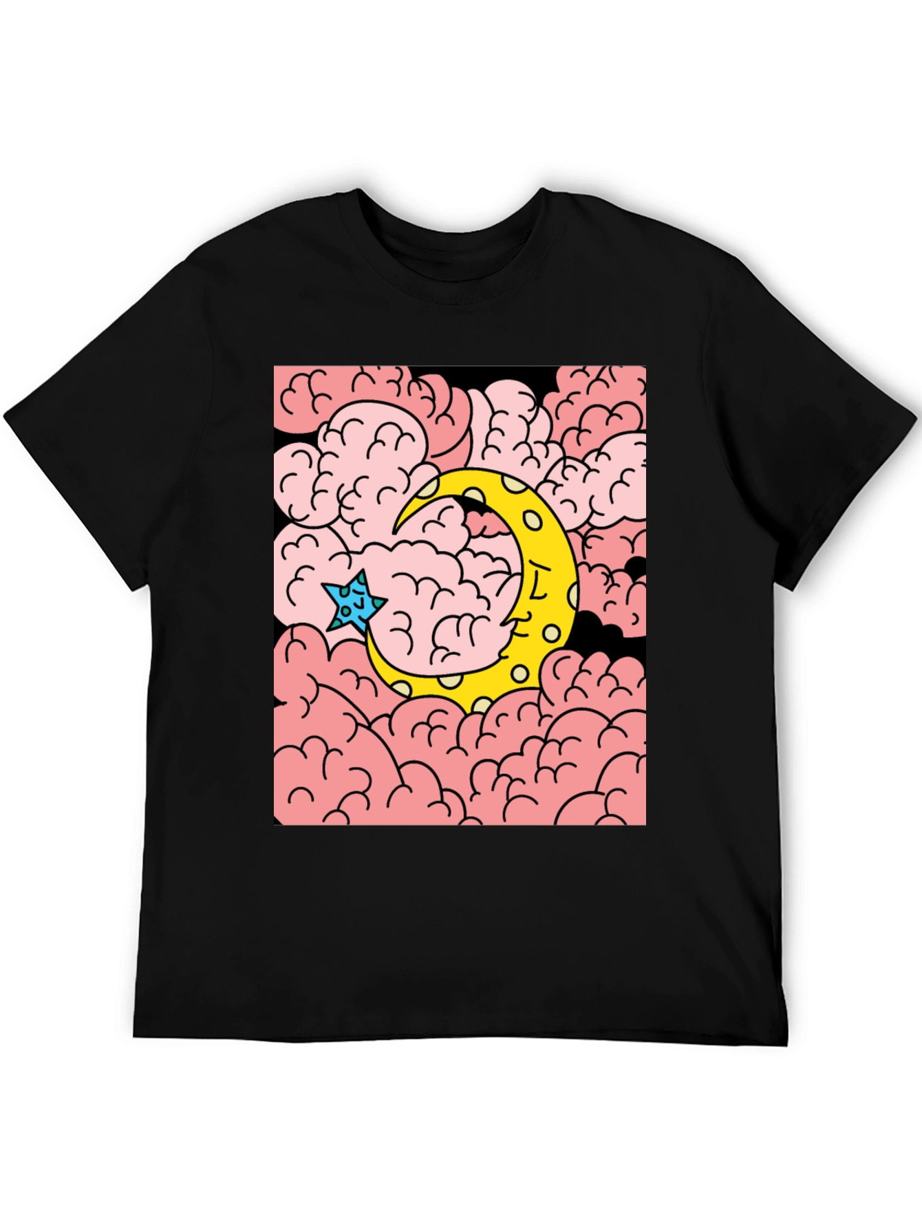 Celestial Dreams T-Shirt: Moon and Star Graphic Tee