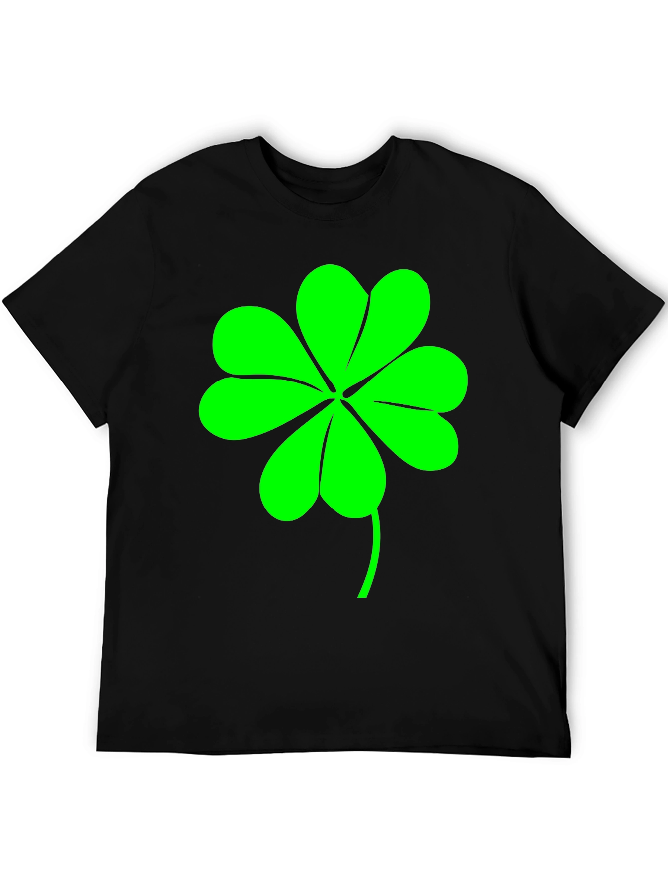 Lucky Clover Graphic Tee - Mens Black T-Shirt