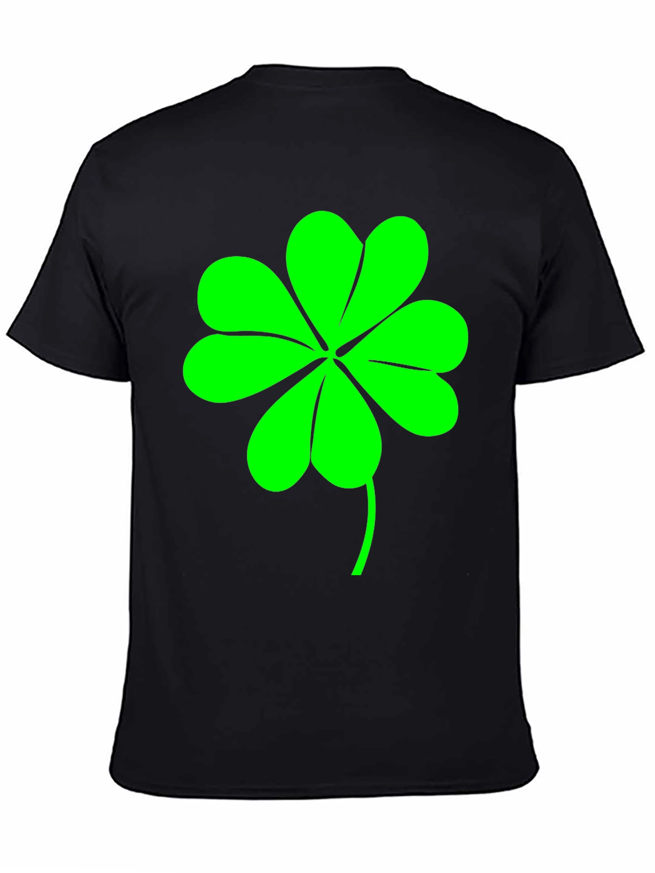 Lucky Clover Graphic Tee - Mens Black T-Shirt