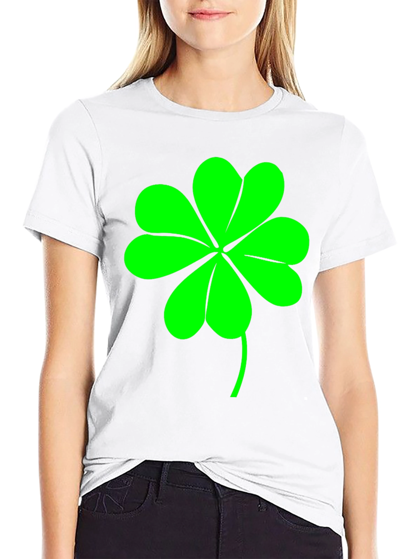 Lucky Clover Graphic Tee - Mens Black T-Shirt