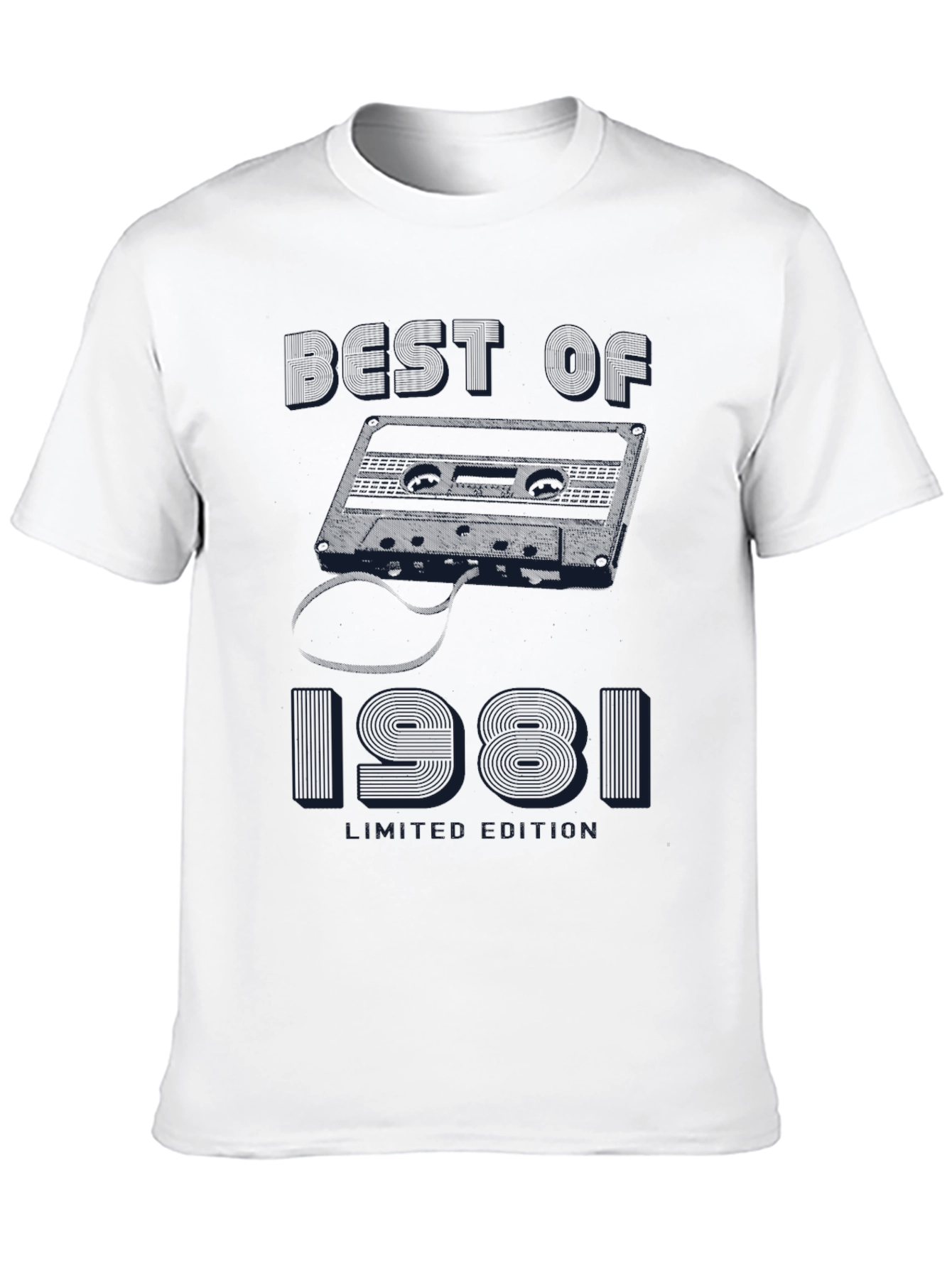 Best of 1981 Cassette Tape Limited Edition Black T-Shirt