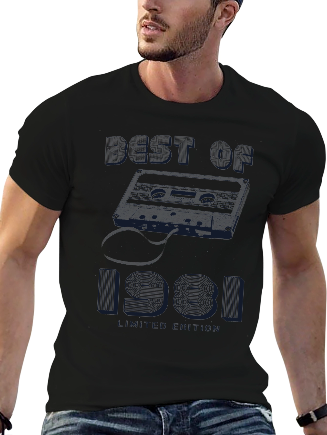 Best of 1981 Cassette Tape Limited Edition Black T-Shirt