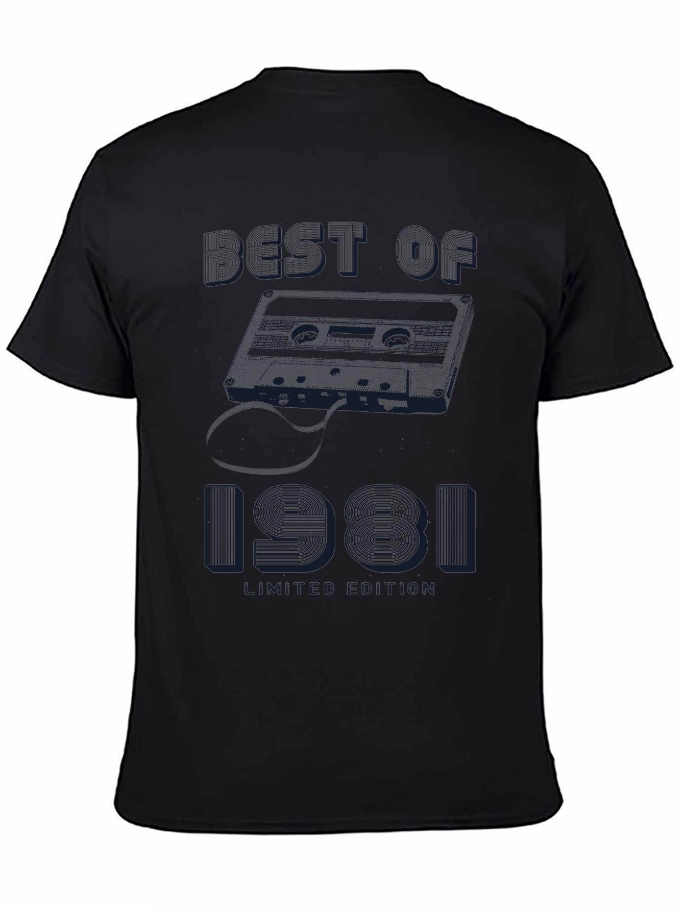 Best of 1981 Cassette Tape Limited Edition Black T-Shirt