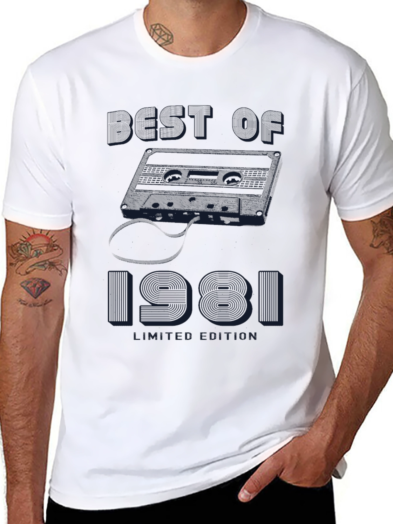 Best of 1981 Cassette Tape Limited Edition Black T-Shirt
