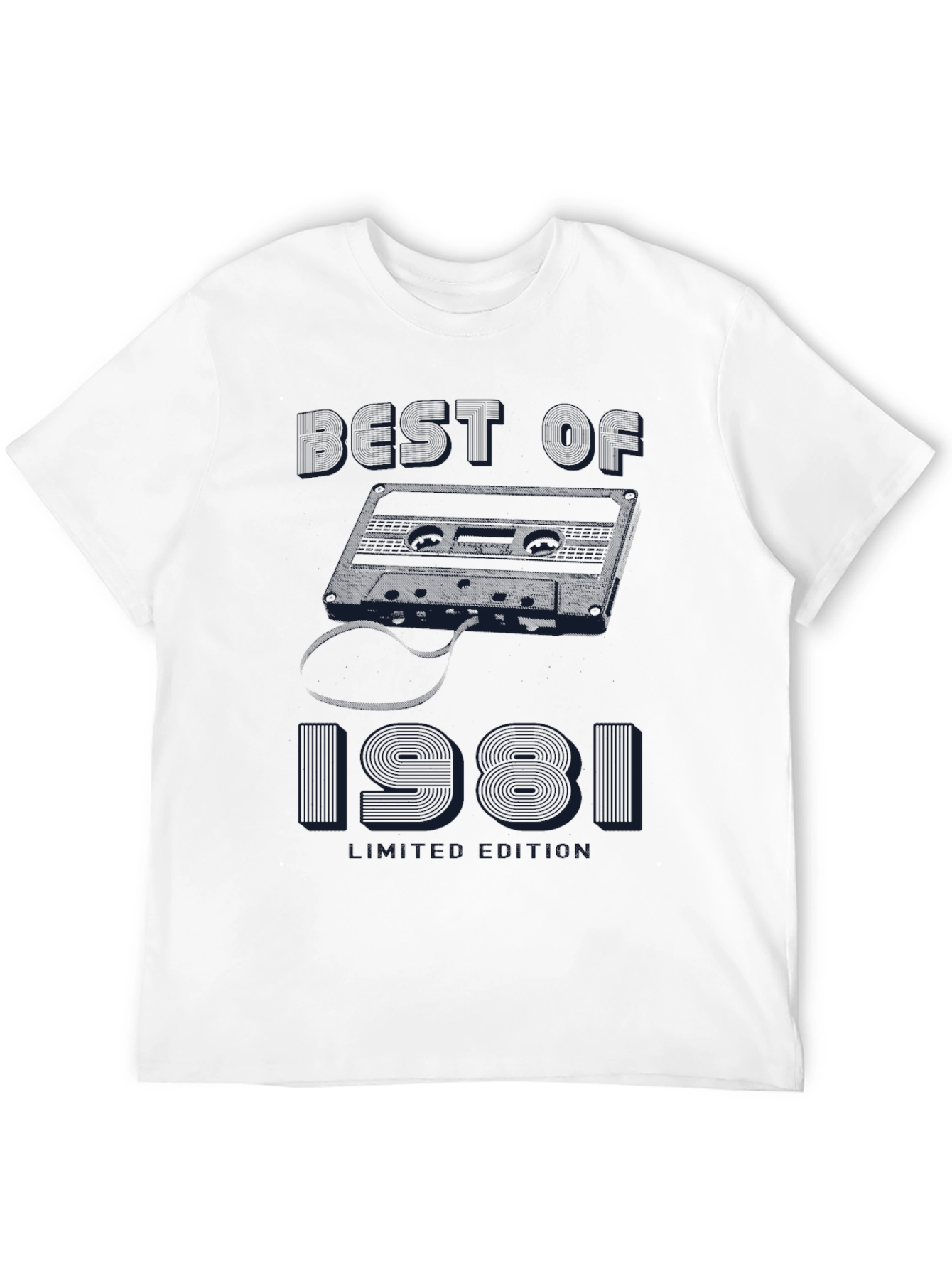 Best of 1981 Cassette Tape Limited Edition Black T-Shirt