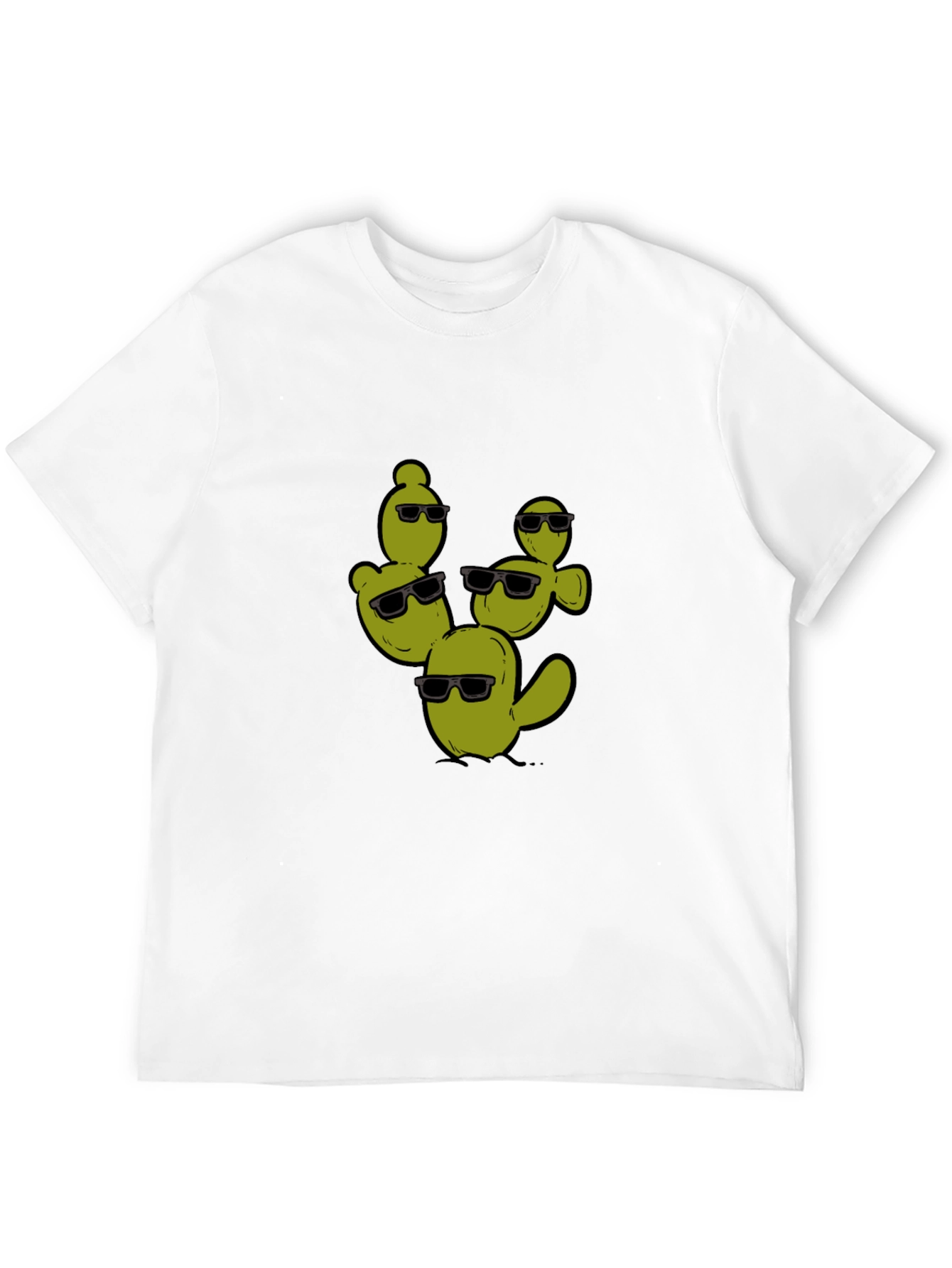 Cool Cactus Crew Black T-Shirt