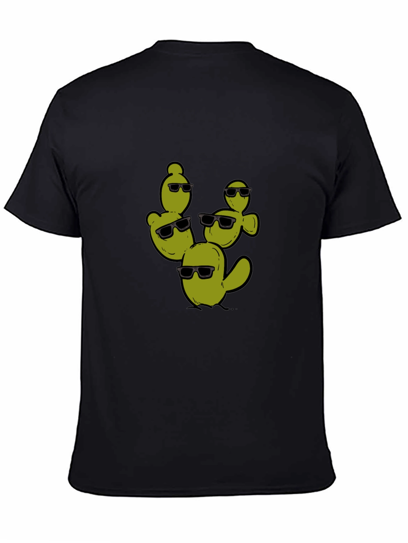 Cool Cactus Crew Black T-Shirt