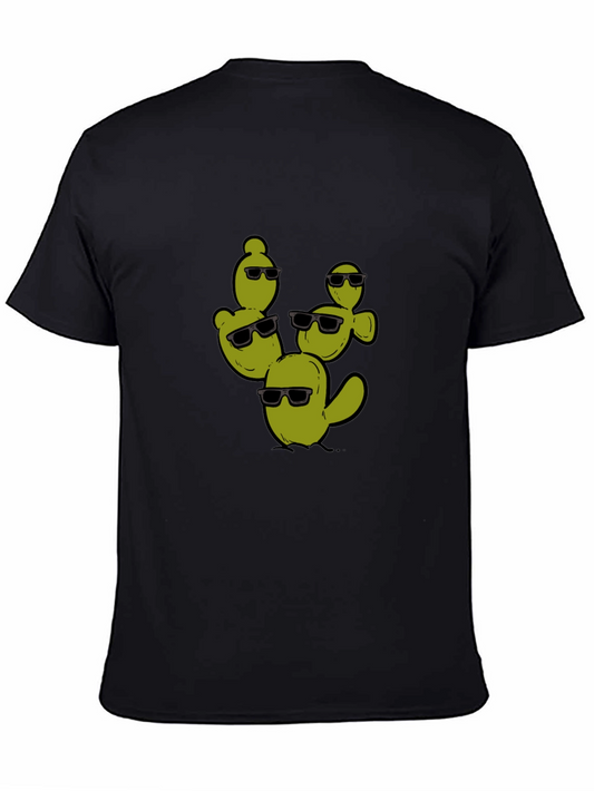 Cool Cactus Crew Black T-Shirt