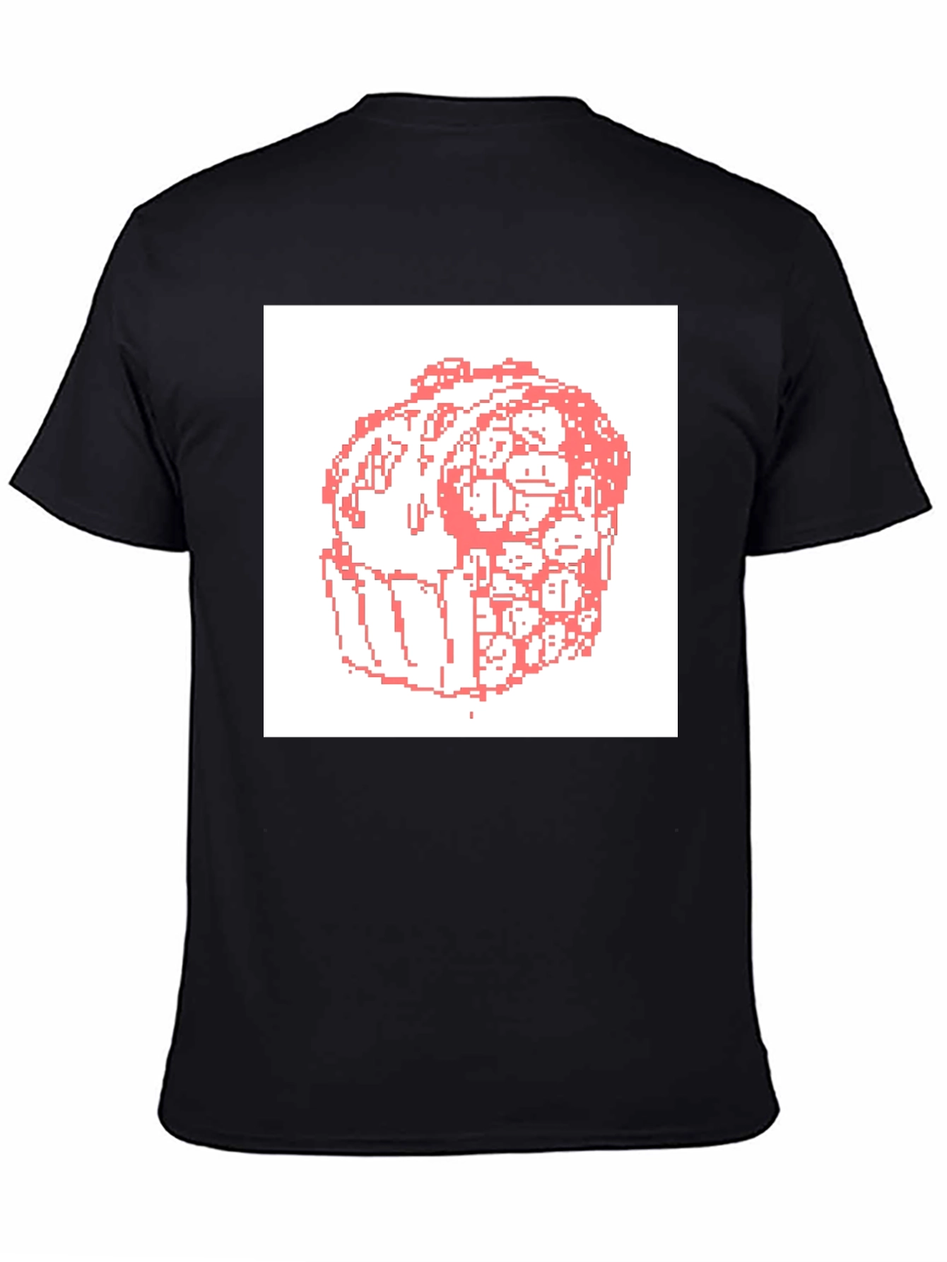 Pixelated Faces T-Shirt - Unique Graphic Tee