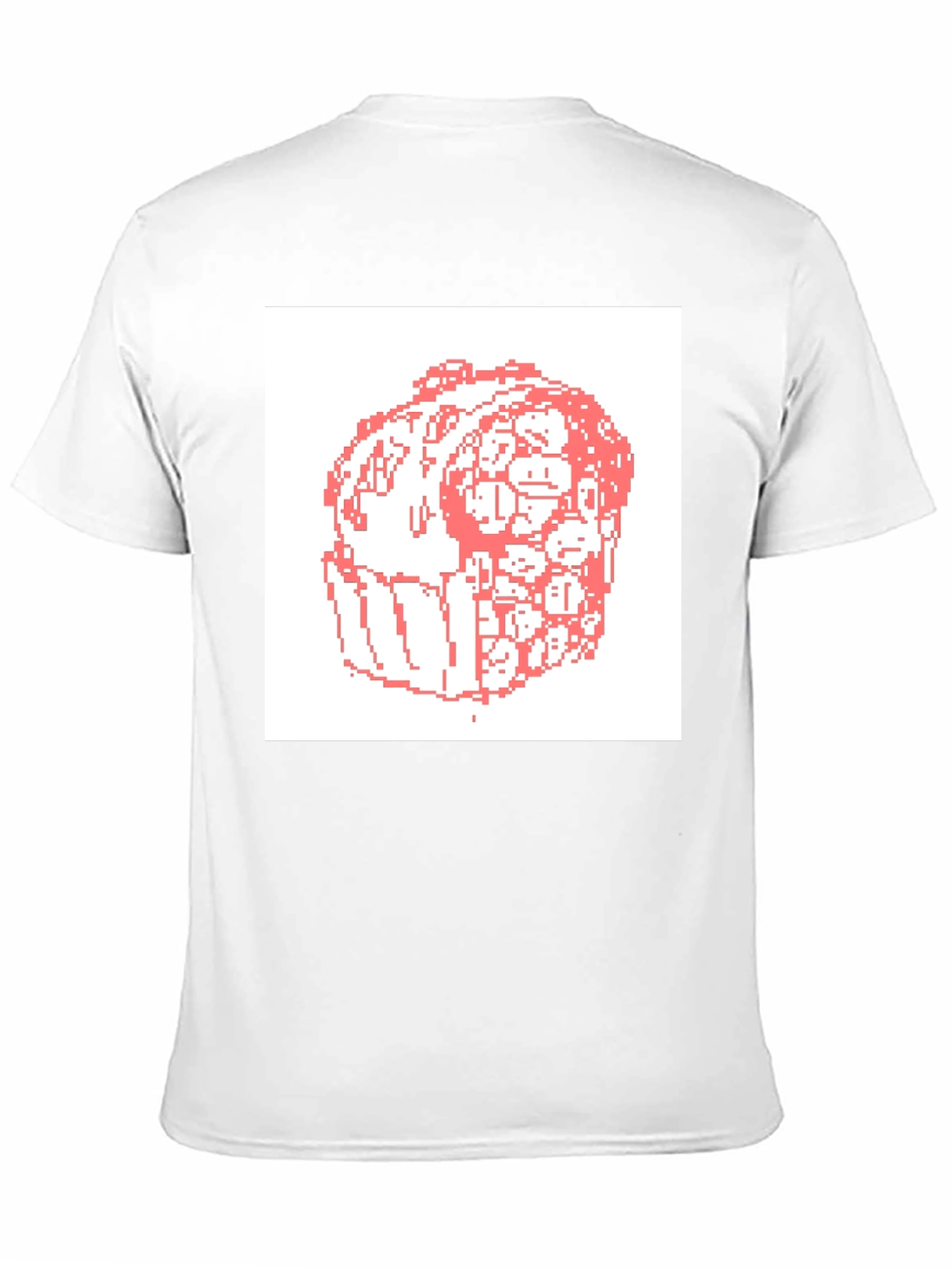 Pixelated Faces T-Shirt - Unique Graphic Tee