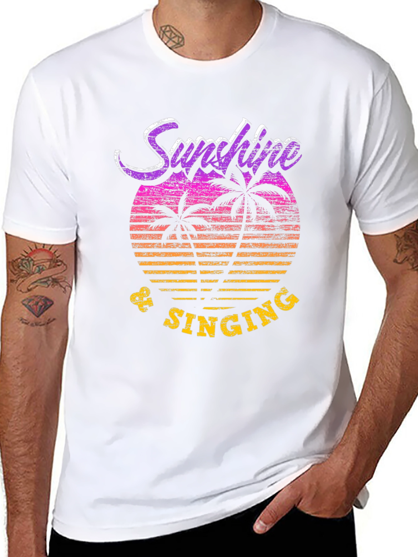 Sunshine & Singing Mens Graphic Tee