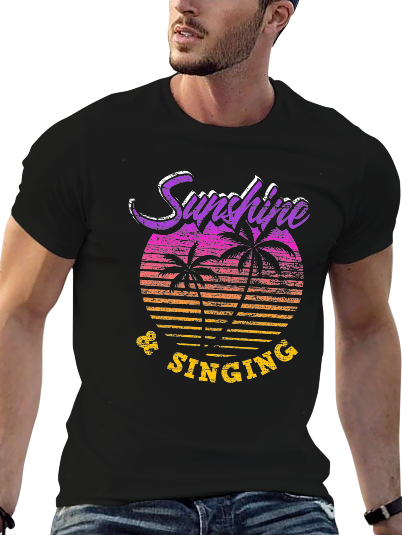 Sunshine & Singing Mens Graphic Tee