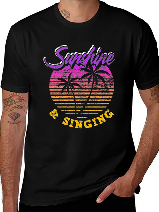 Sunshine & Singing Mens Graphic Tee