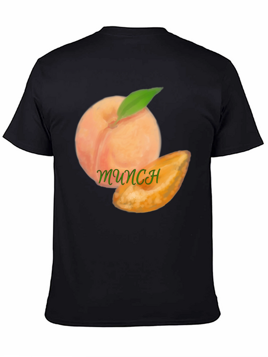Peach Munch Graphic T-Shirt - Black