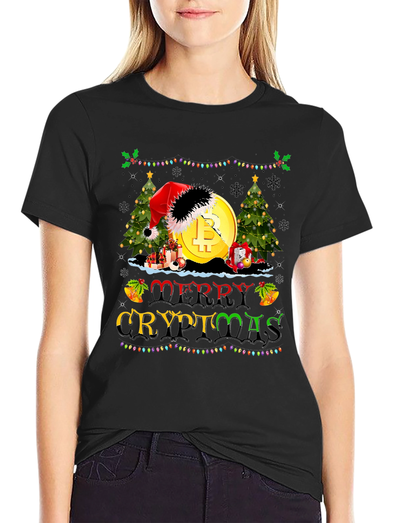 Merry Cryptmas Bitcoin Holiday T-Shirt