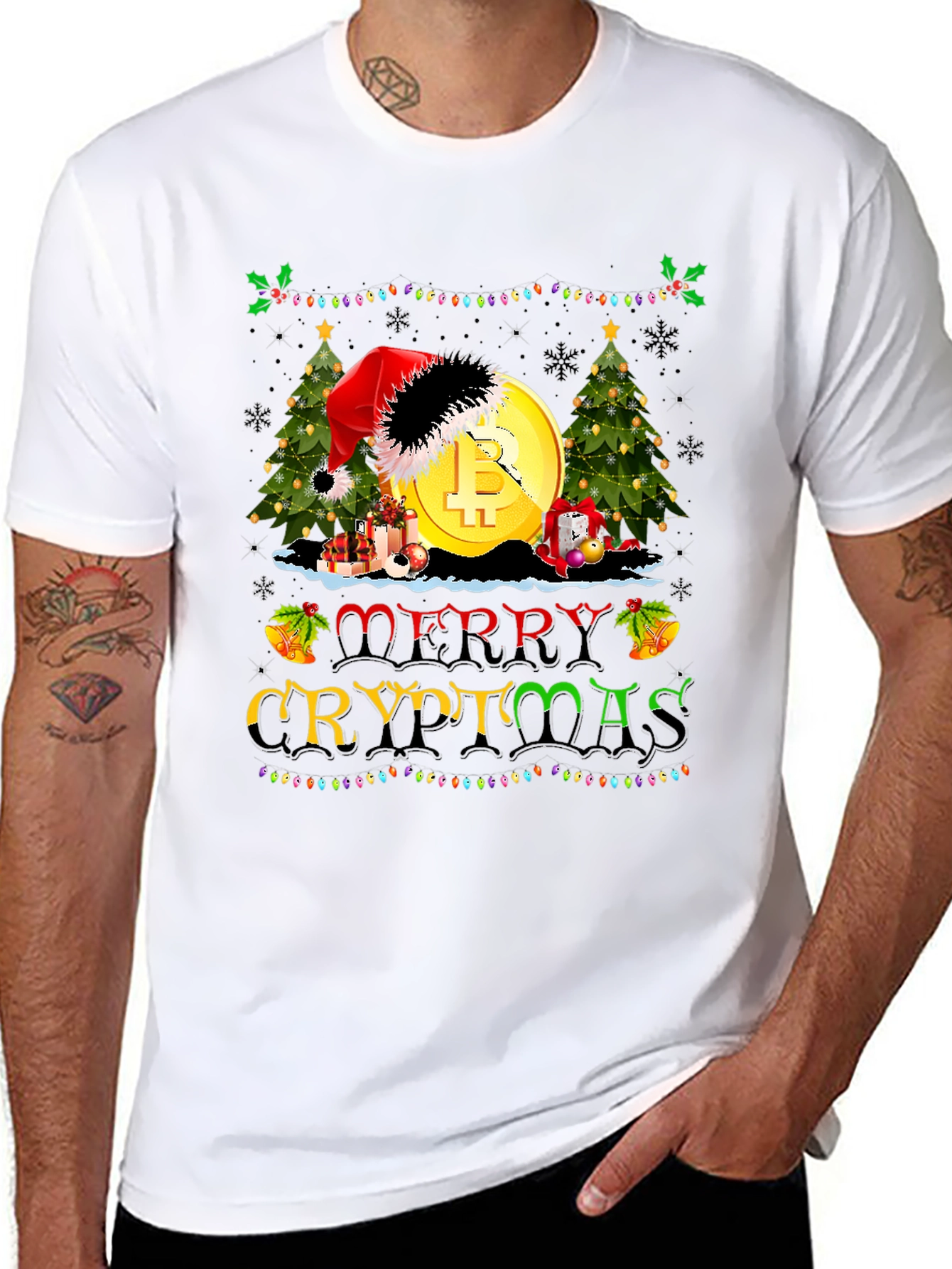 Merry Cryptmas Bitcoin Holiday T-Shirt