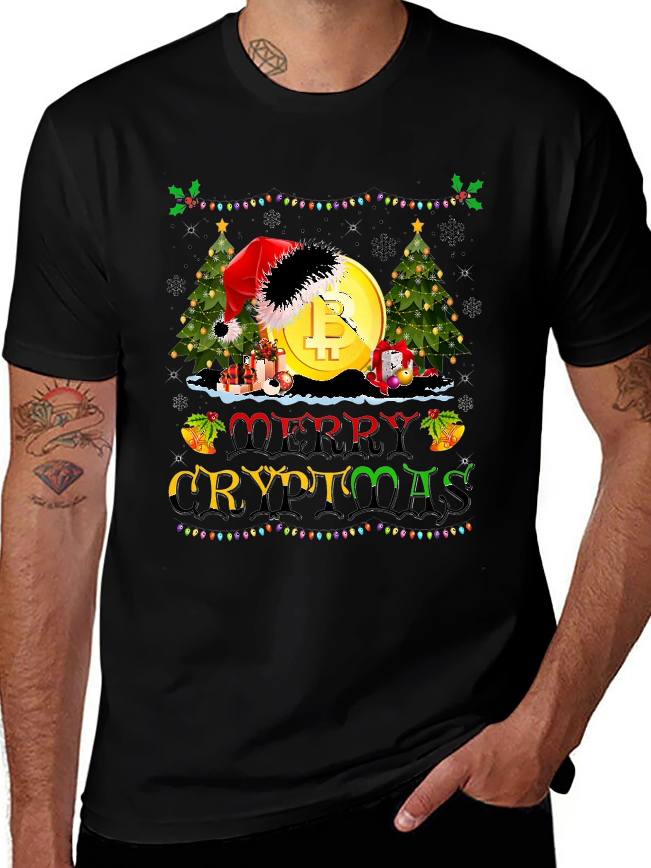 Merry Cryptmas Bitcoin Holiday T-Shirt