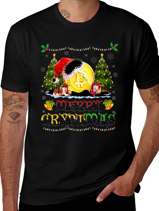 Merry Cryptmas Bitcoin Holiday T-Shirt