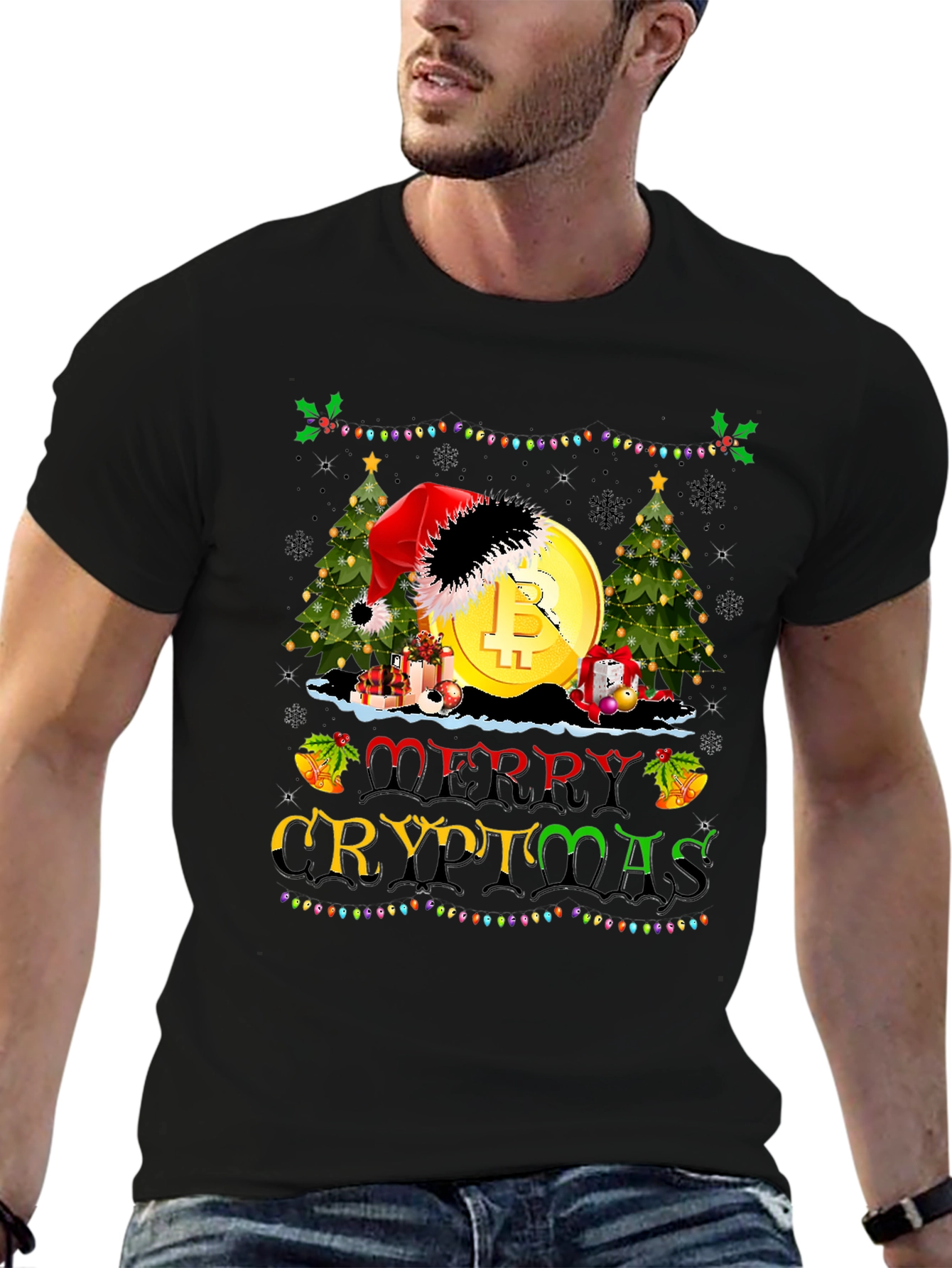 Merry Cryptmas Bitcoin Holiday T-Shirt